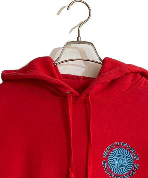 SUPREME（シュプリーム）Supreme (シュプリーム) SPITFIRE (スピットファイア) 18SS Hooded Sweatshirt/フーディッドスウェットシャツ レッド サイズ:Mの古着・服飾アイテム