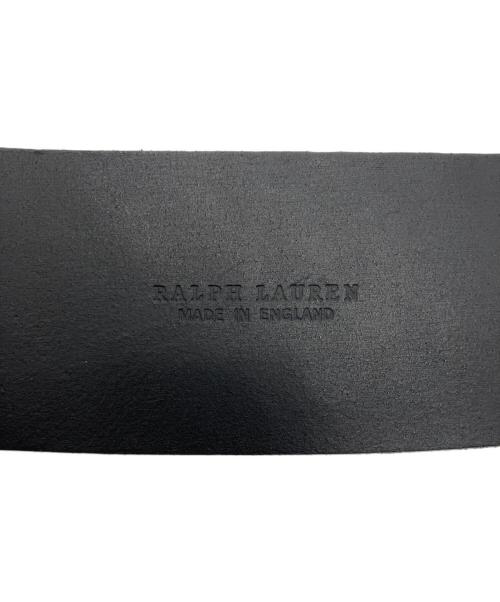 RALPH LAUREN（ラルフローレン）RALPH LAUREN (ラルフローレン) リングバックルレザーベルト ブラック サイズ:Mの古着・服飾アイテム