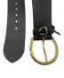 RALPH LAUREN (ラルフローレン) リングバックルレザーベルト ブラック サイズ:M：10000円