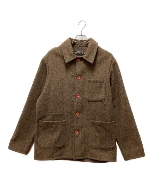 LE LABOUREUR（ル ラブルール）LE LABOUREUR (ル ラブルール) ウールマッキーノジャケット ブラウン サイズ:2の古着・服飾アイテム