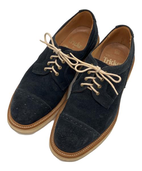 Tricker's（トリッカーズ）Tricker's (トリッカーズ) URBAN RESEARCH DOORS (アーバンリサーチドアーズ) ストレートチップスウェードシューズ ブラック サイズ:8の古着・服飾アイテム