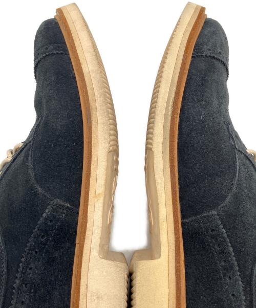 Tricker's（トリッカーズ）Tricker's (トリッカーズ) URBAN RESEARCH DOORS (アーバンリサーチドアーズ) ストレートチップスウェードシューズ ブラック サイズ:8の古着・服飾アイテム