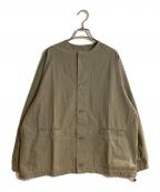 Veritecoeurヴェリテクール）の古着「Vegetable Dyeing ヨークシャツ」｜グリーン