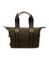 FENDI (フェンディ) ズッカ柄ハンドバッグ ブラウン：60000円