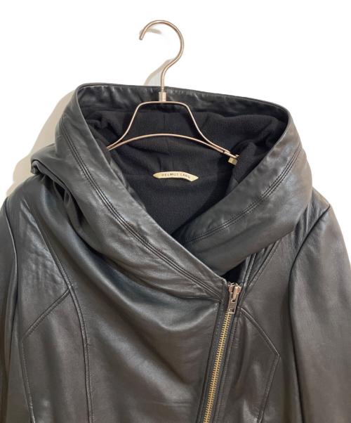 HELMUT LANG（ヘルムートラング）HELMUT LANG (ヘルムートラング) ラムレザーフーディジャケット ブラック サイズ:Mの古着・服飾アイテム