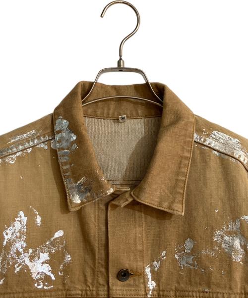 KHOKI（コッキ）KHOKI (コッキ) Silver printed jacket/シルバープリンティッドジャケット ブラウン サイズ:2の古着・服飾アイテム