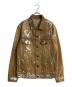 KHOKI（コッキ）の古着「Silver printed jacket/シルバープリンティッドジャケット」｜ブラウン