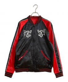 DIESEL（ディーゼル）の古着「リバーシブル スカジャン」｜ブラック×レッド