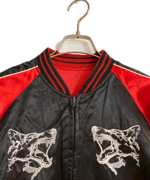DIESEL（ディーゼル）DIESEL (ディーゼル) リバーシブル スカジャン ブラック×レッド サイズ:Mの古着・服飾アイテム