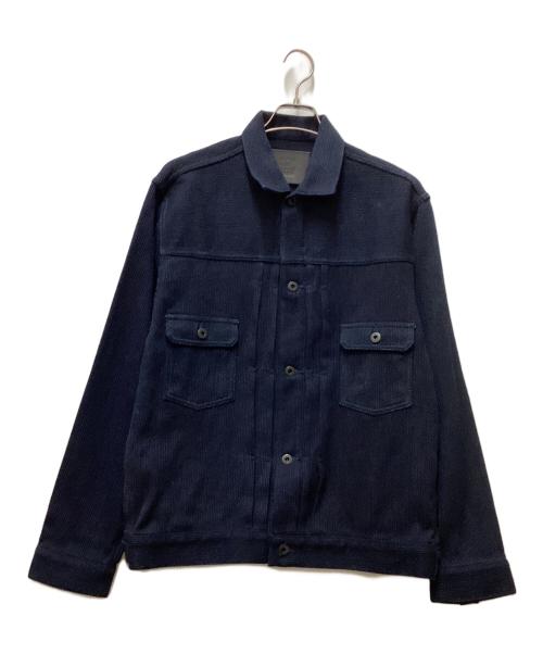 JAPAN BLUE JEANS（ジャパンブルージーンズ）JAPAN BLUE JEANS (ジャパンブルージーンズ) SASHIKO TYPE2 JACKET/サシコ タイプツー ジャケット ネイビー サイズ:44の古着・服飾アイテム