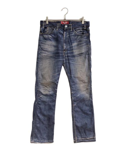 LEVI'S（リーバイス）LEVI'S (リーバイス) eYe JUNYA WATANABE MAN (アイ ジュンヤワタナベマン) BerBerJin (ベンベルジン) 607E ブーツカット デニム転写パンツ ブルー サイズ:Mの古着・服飾アイテム