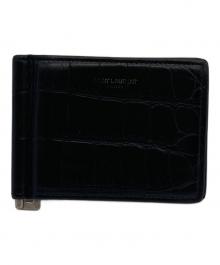 Saint Laurent Paris（サンローランパリ）の古着「ビルクリップウォレット」｜ブラック