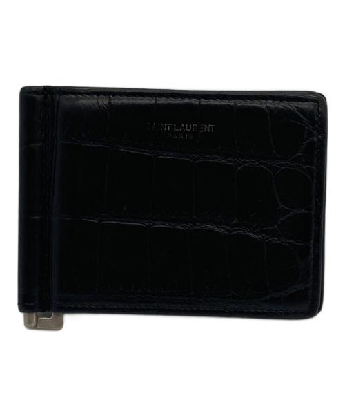 Saint Laurent Paris（サンローランパリ）Saint Laurent Paris (サンローランパリ) ビルクリップウォレット ブラックの古着・服飾アイテム