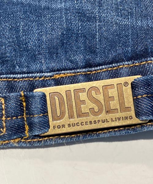 DIESEL（ディーゼル）DIESEL (ディーゼル) クロップド丈デニムジャケット ネイビー サイズ:XSの古着・服飾アイテム