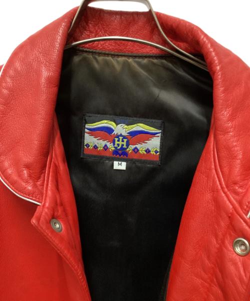 JEFF HAMILTON（ジェフハミルトン）JEFF HAMILTON (ジェフハミルトン) CHICAGO BULLS 3PEAT JACKET レッド サイズ:Mの古着・服飾アイテム