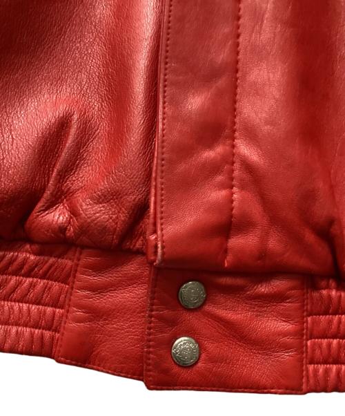 JEFF HAMILTON（ジェフハミルトン）JEFF HAMILTON (ジェフハミルトン) CHICAGO BULLS 3PEAT JACKET レッド サイズ:Mの古着・服飾アイテム