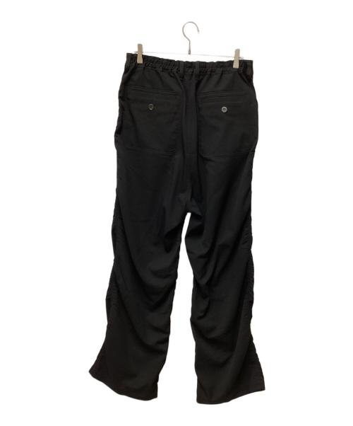UNDERCOVER（アンダーカバー）UNDERCOVER (アンダーカバー) Black Twill Elastic Waistband Pants ブラック サイズ:3の古着・服飾アイテム