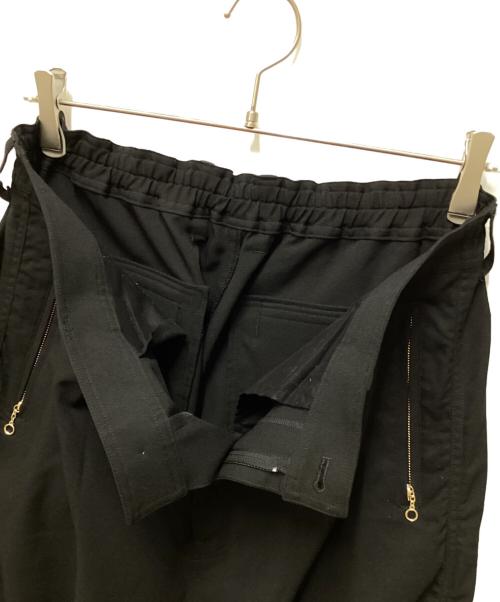 UNDERCOVER（アンダーカバー）UNDERCOVER (アンダーカバー) Black Twill Elastic Waistband Pants ブラック サイズ:3の古着・服飾アイテム
