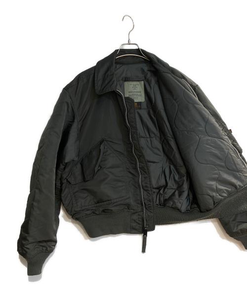 ALPHA INDUSTRIES INC（アルファインダストーリーズ）ALPHA INDUSTRIES INC (アルファインダストーリーズ) CWU-45/P フライトジャケット グリーン サイズ:LARGEの古着・服飾アイテム