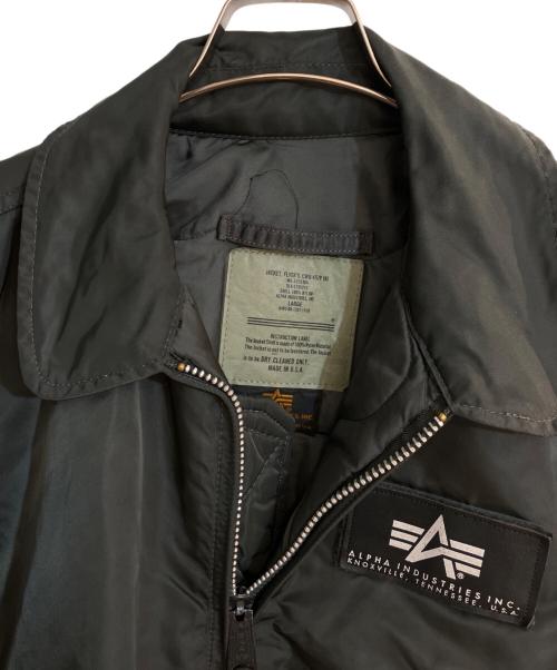 ALPHA INDUSTRIES INC（アルファインダストーリーズ）ALPHA INDUSTRIES INC (アルファインダストーリーズ) CWU-45/P フライトジャケット グリーン サイズ:LARGEの古着・服飾アイテム