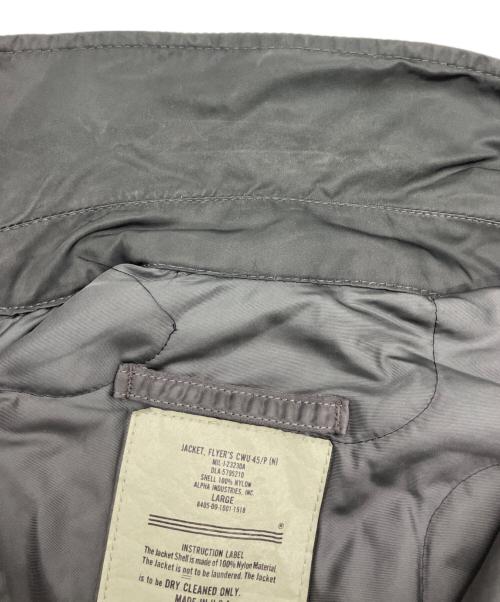 ALPHA INDUSTRIES INC（アルファインダストーリーズ）ALPHA INDUSTRIES INC (アルファインダストーリーズ) CWU-45/P フライトジャケット グリーン サイズ:LARGEの古着・服飾アイテム