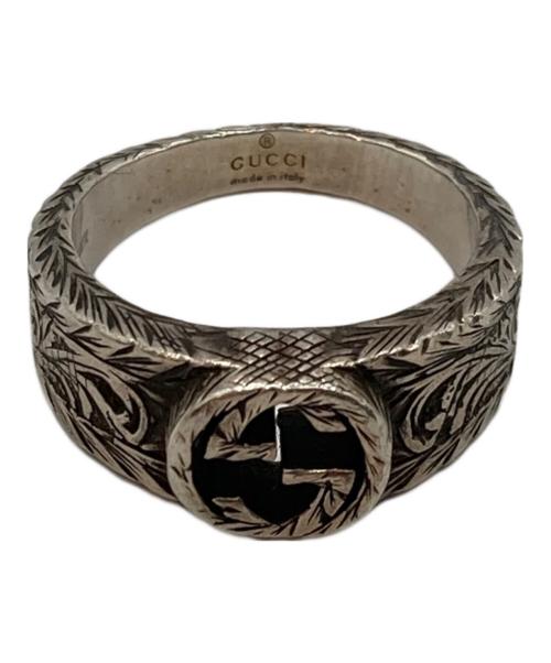 GUCCI（グッチ）GUCCI (グッチ) インターロッキング G アラベスクリング シルバー サイズ:11号の古着・服飾アイテム