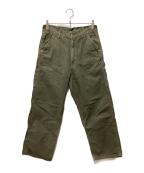 orSlowオアスロウ）の古着「DAD'S FIT OXFORD PAINTER PANTS/ダッズフィットオックスフォードペインターパンツ」｜ブラック
