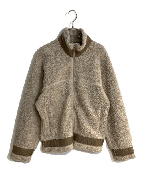 UNFIL（アンフィル）unfil (アンフィル) wool pile boa fleece full zip jacket/ウールパイルボアフリースフルジップジャケット ベージュ サイズ:3の古着・服飾アイテム