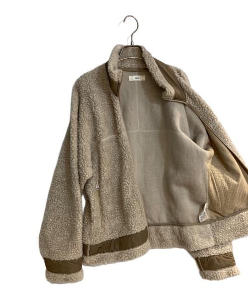 UNFIL（アンフィル）unfil (アンフィル) wool pile boa fleece full zip jacket/ウールパイルボアフリースフルジップジャケット ベージュ サイズ:3の古着・服飾アイテム