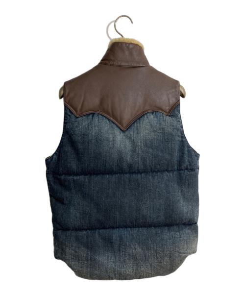 RockyMountainFeatherBed（ロッキーマウンテンフェザーベッド）RockyMountainFeatherBed (ロッキーマウンテンフェザーベッド) デニムクリスティダウンベスト ネイビー サイズ:36の古着・服飾アイテム