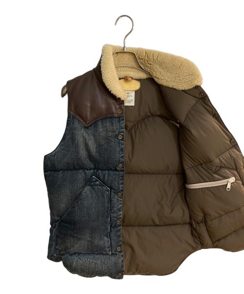 RockyMountainFeatherBed（ロッキーマウンテンフェザーベッド）RockyMountainFeatherBed (ロッキーマウンテンフェザーベッド) デニムクリスティダウンベスト ネイビー サイズ:36の古着・服飾アイテム