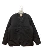 Snow peak×green label relaxingスノーピーク×グリーンレーベルリラクシング）の古着「インシュレイティドカーディガン」｜ブラック