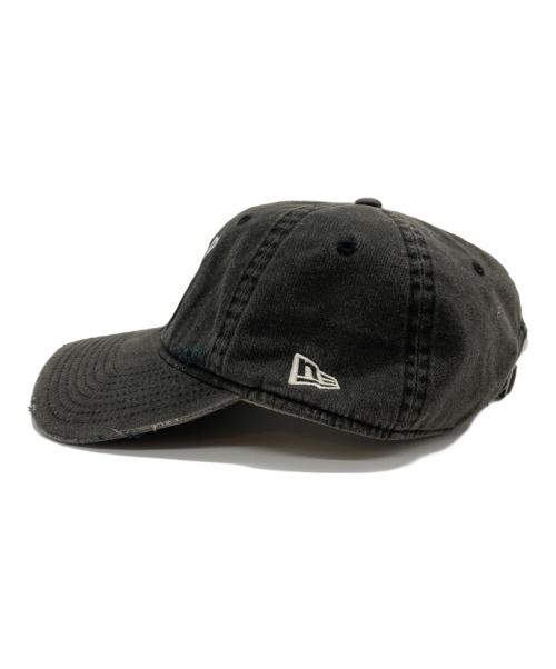 New Era（ニューエラ）New Era (ニューエラ) BASICKS (ベイシックス) ダメージ加工キャップ ブラックの古着・服飾アイテム
