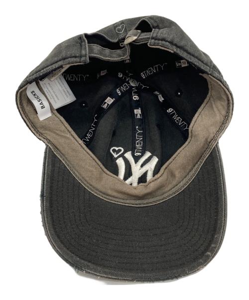 New Era（ニューエラ）New Era (ニューエラ) BASICKS (ベイシックス) ダメージ加工キャップ ブラックの古着・服飾アイテム