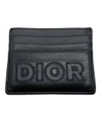 DIOR HOMMEディオール オム）の古着「ビッグロゴレザーカードケース」｜ブラック