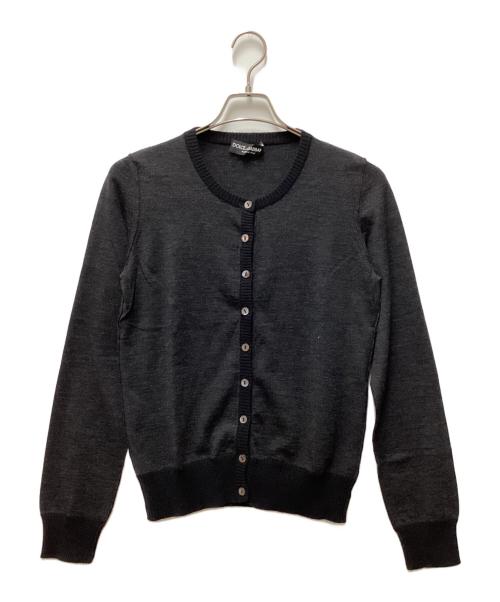 DOLCE & GABBANA（ドルチェ＆ガッバーナ）DOLCE & GABBANA (ドルチェ＆ガッバーナ) カシミヤ混ウールアンサンブルカーディガン ブラック サイズ:44の古着・服飾アイテム