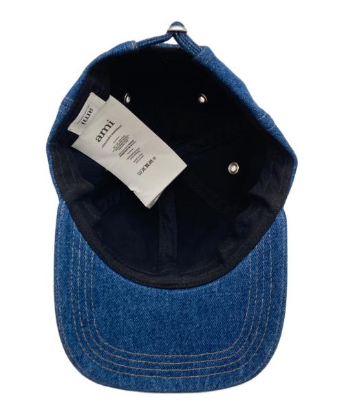 AMI PARIS（アミ パリス）AMI PARIS (アミ パリス) EMBROIDERY CAP/エンブロイダリー キャップ ブルーの古着・服飾アイテム
