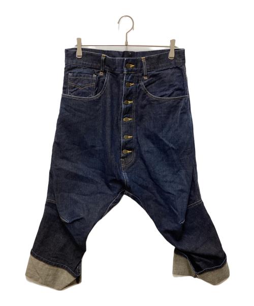 NEMETH（ネメス）NEMETH (ネメス) アーカイブ立体裁断サルエルデニムパンツ インディゴ サイズ:Mの古着・服飾アイテム