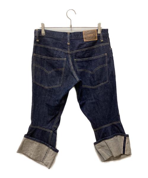 NEMETH（ネメス）NEMETH (ネメス) 復刻立体裁断デニムクォーターパンツ インディゴ サイズ:Ｌの古着・服飾アイテム
