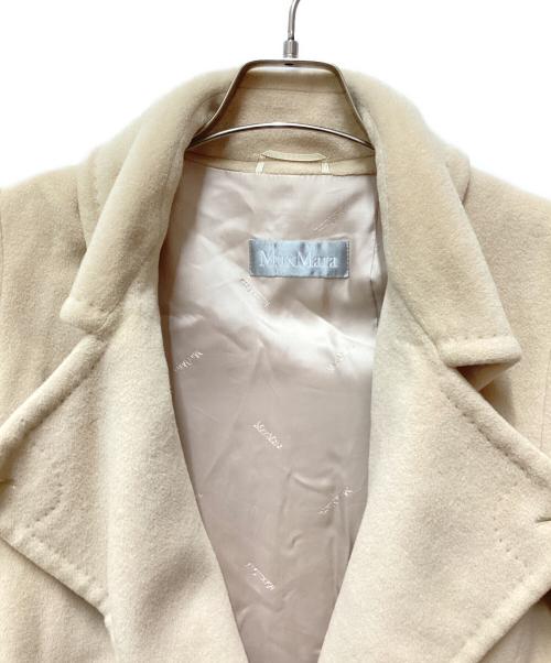 MaxMara（マックスマーラ）MaxMara (マックスマーラ) アンゴラブレンドウールコート ベージュ サイズ:42の古着・服飾アイテム
