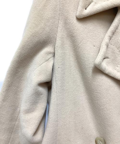 MaxMara（マックスマーラ）MaxMara (マックスマーラ) アンゴラブレンドウールコート ベージュ サイズ:42の古着・服飾アイテム