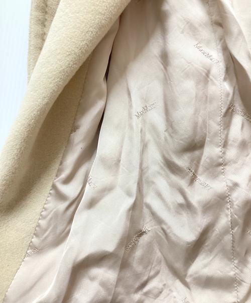 MaxMara（マックスマーラ）MaxMara (マックスマーラ) アンゴラブレンドウールコート ベージュ サイズ:42の古着・服飾アイテム