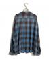 SAINT MICHAEL (セントマイケル) 26SS RAYON SHIRT/CHECK/レーヨンシャツチェック ブルー サイズ:Ｌ：60000円