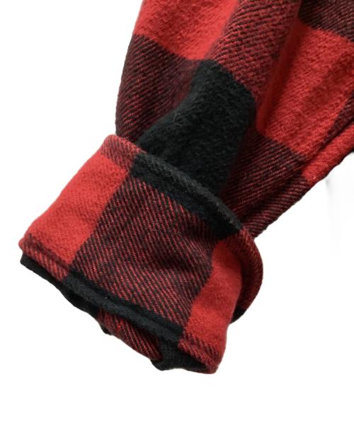 WACKO MARIA（ワコマリア）WACKO MARIA (ワコマリア) CHECK FLANNEL REGULAR COLLAR SHIRT/チェックフランネルレギュラーカラーシャツ レッド サイズ:Ｌの古着・服飾アイテム