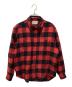 WACKO MARIA（ワコマリア）の古着「CHECK FLANNEL REGULAR COLLAR SHIRT/チェックフランネルレギュラーカラーシャツ」｜レッド