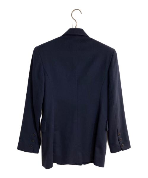 HERMES（エルメス）HERMES (エルメス) カシミヤダブルテーラードジャケット ネイビー サイズ:38の古着・服飾アイテム