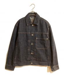 CITY TOKYO（シティートウキョウ）の古着「Selvage denim トラックジャケット/セルビッジデニム」｜インディゴ