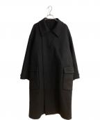 YOKEヨーク）の古着「Wool Cashmere Double Breasted Rever Coat/ウールカシミヤダブルブレストリバーコート」｜ブラック