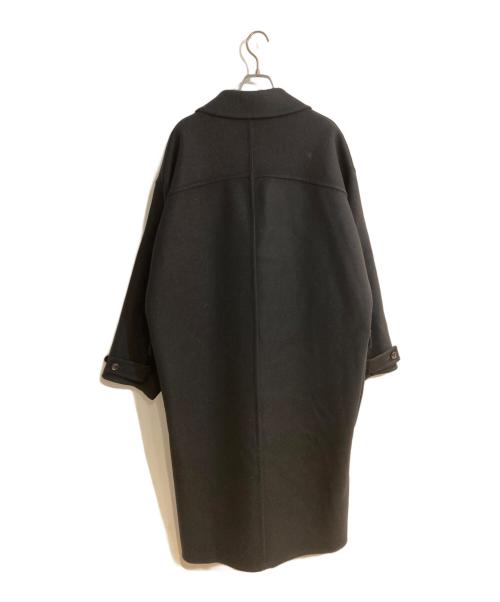 YOKE（ヨーク）YOKE (ヨーク) Wool Cashmere Double Breasted Rever Coat/ウールカシミヤダブルブレストリバーコート ブラック サイズ:2の古着・服飾アイテム
