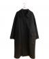 YOKE（ヨーク）の古着「Wool Cashmere Double Breasted Rever Coat/ウールカシミヤダブルブレストリバーコート」｜ブラック
